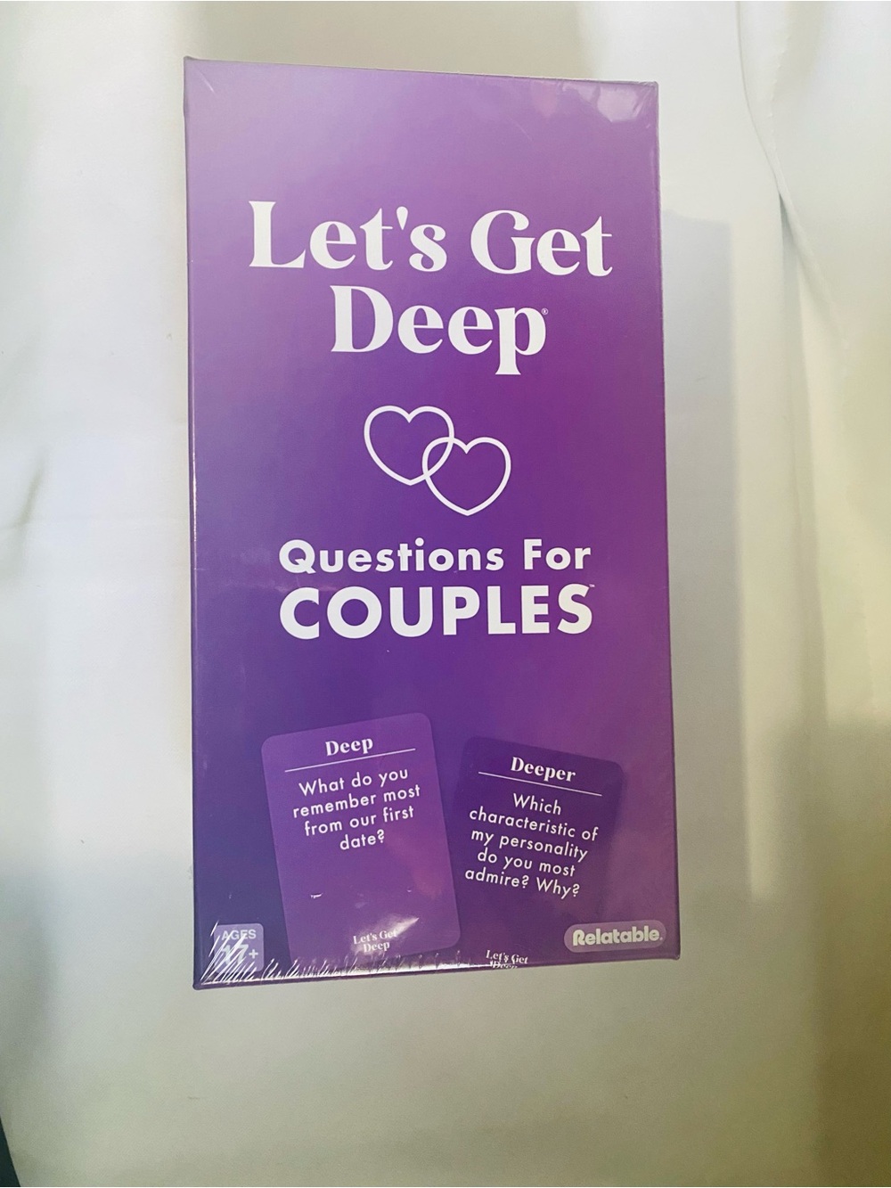Let's Get Deep Questions for Couples - Purple NIB (never opened)